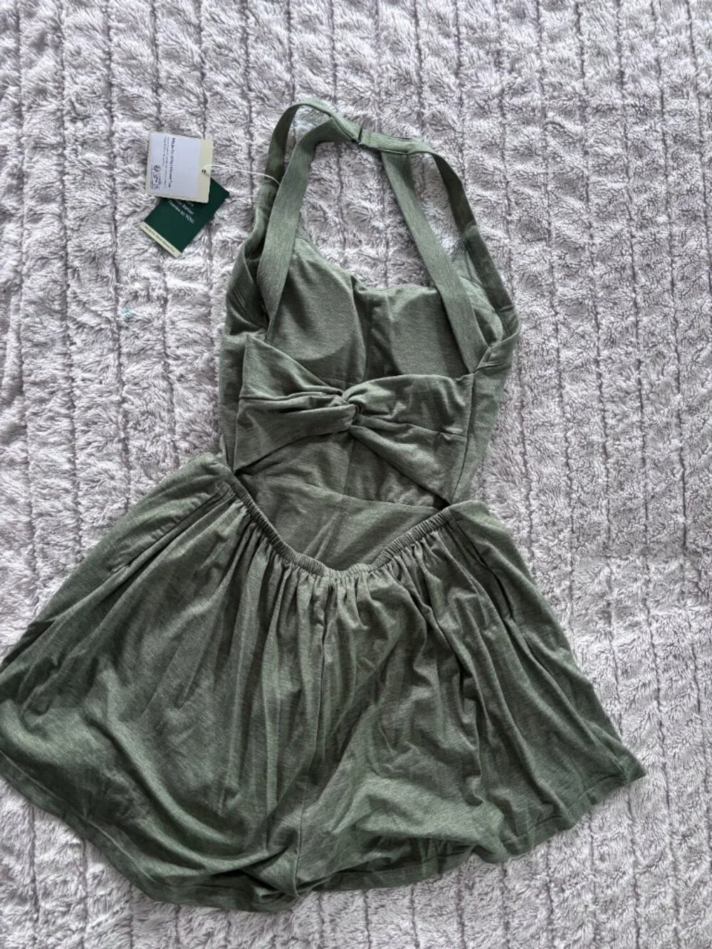 NWT Halara Padded 2-in-1 Romper with Pockets-Easy Peezy Edition